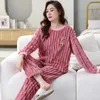 Women's Sleepwear Pajamas Set Autumn Winter Flannel 2024 Plush Middle-aged Loungewear Mother Thick Coral Velvet Home Clothes