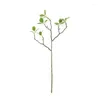 装飾的な花のための装飾的な花装飾のための人工木の枝ラテックスグリーン小さな葉の偽の植物ジャングルパーティーポグラルアクセサリー装飾