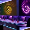 Wandlampen RGB Spiralloch LED Leuchten Effekt Lampe mit Fernbedienungs -Farbton für Party -Stangen -Lobby KTV Home Dekoration Drop Lieferung DHHMB