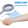 木製ランプスキンアナライザー家庭ケアLED光源テスト診断器具240506
