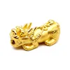 1PCS Pure 24K żółte złoto wisiorek 3D twarde złoto błogosławieństwo pixiu monety wisiorek Lucky Gift Biżuter
