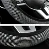 Coperchio del volante dello sterzo Cover di strass da 14,5-15 pollici con diamante cristallo scintillabile traspirante Auto-slip Auto Inter Parts Accessori