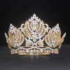 Bandons diadèmes et couronnes en cristal réglables et couronnes adaptées à la décoration de coiffure diadem de beauté pour femmes