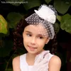 Аксессуары для волос Детская винтажная сетчатая сетка маленькая верхняя шляпа головная ура