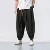 Pantaloni da uomo primavera estate uomini sciolti harem cinese in sovrappeso in sovrappeso di alta qualità marchio casual oversize maschio maschio