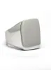 Gravable echte 925 Sterling Silber Mens Place Square Signet Ring4438930