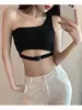 Tanks pour femmes Itoolin Y2K Chaîne de chaîne de chaîne de ganglions avec soutien-gorge Sexy Beauty Back Tricoting Top Girdle Belt Camis Streetwear