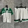 Мужские дизайнеры Knitwear Polo Рубашка Set Unisex 11 Style рубашка казабланка