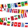 Z-One Flag 100200国家国旗14x21cm 20x30cm String Flag Anives Around the World Nations Flag for Party Decor 240426