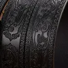 Gürtel 35 cm Mode Präge Retro männlich für Männer Business Cowide echtes Ledergürtel Drachenmuster Automatische Schnallenriemen 230923