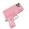 Grappige 3D Gun Shape Telefoon Case Hard PC Mobile Back Shell Creative Unieke schattige cover spoof speelgoed Xmax cadeau voor iPhone 15 14 13 12 11 Pro Max Mini XR XS 8 7 6 Plus