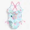 Swimwear mignon bébé fille de maillot de bain Unicorn 1 an Girls Cartoon Ptinthed Rifflebutt Swimmingwear Newborn Babe Sports Backless Sports Suite de baignade