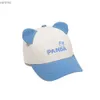 Caps hoeden Nieuwe Koreaanse zomerkrondjes Snap Hat Cartoon schattige panda geborduurde baby honkbal hoed katoenzon bescherming jongens en meisjes hoed 0-3y wx