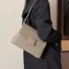 Shoulder Bags Fashion Ladies Packing Bag Split Leather Crossbody Messenger Women Business Work Underarm Flap Sling Satchels