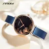 Montre-bracelets Sinobi Fashion Design Dames Matchs Eelegant Top Brand Womens Quartz Blue en acier inoxydable STRAP FEMMES FEMMES FEMMES