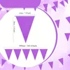 Party Decoration 1PC Triangle Color Flag en vrac Garland Grande Ouverture du Mardi Gras Birthday Holiday Outdoor (multicolore)