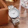 Polshorloges Fashion Women Watches Alloy Strap Bekijk mannen Round Dial Clock Casual Ladies Quartz PolsWatch Relogios Feminino