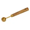 Измерение инструментов 8 шт. Сталочка из нержавеющей стали Spoon Set Деревянная ручка кофема