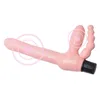 Yema Siliconen Realistische Double Dildo Vibrator Vagina Anal G Spot Strapon Erotische volwassen seksspeeltjes voor vrouw Lesbisch paar Sex Shop Y3064101