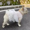 Pug hondenjurk zomer Franse bulldog kleren tutu rok poedel bichon frise schnauzer frenchies kleding jurken huisdierkleding 240429