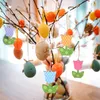 Decoratieve beeldjes 12 PCS TULIP ORNAMENT Spring decor houten huisdecoraties moeders dag boomhangen bord