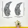 Figuras decorativas 1 Pair Angelwings con manualidades de adornos de escultura de pared de luz LED para la oficina de la oficina de la escuela