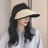 Geniş Kötü Şapkalar Kova Şapkaları Güneş Koruyucu Hip Şapkası Kız Katlanabilir Güneş Şapkası Kadın Nefes Alabilir Açık Yürüyüş Vizörü Toptan J240506