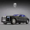 Diecast Model Cars 1 24 Rolls Royce Phantom Mansour Alloy CAR Diecasts speelgoedauto Model geluid en lichte pull autotoys Childrens GiftSl2405