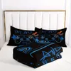 Одеяло 3pcs Queen Bedding Blue Grip, Gamer Set, набор одежды для видеоигр (одеяло и покрывало, не лист)