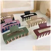 Accessoires de cheveux Fashion épisser les griffes de couleur Femmes Elegant Square Claw Crab Cabine Hairpins Barrette Clip Headwear Girls Drop Livrot Prod DH2W3