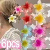 Other 1/6pcs Sweet Gradient Plumeria Flower Clip Korean Small Hair Clip Hairpin for Woman Hairclip Crab Hair Clamps Hair Accessories