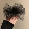 Altre nuove estate in tulle nere piumini grandi pomposi cl donne eleganti coreane coda di cavallo clip clip cls cls capelli di capelli accessori per capelli