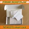 Carte Livraison gratuite 50pcs à jet d'encre imprimables cartes NFC vierges, puce RFID 215 pour tous les téléphones NFC.