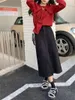 Jupes Alien Kitty A-Line Corduroy Droite Robe Femmes Slim Automne High Taist Mujer Chic Bureau Lady Casual All Match Streetwear