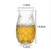 Tumblers 1pc 480ml ананасовый коктейль Cocktail Glass Wine Cup для домашнего бара прозрачная кружка сока летние напитки ресторан H240506