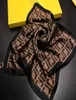 2022 style 7070cm Designer Letters Print Floral Silk Scarf Headband for Women Fashion Long Handle Bag Scarves Paris Shoulder Tote4931549