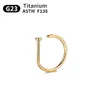 Body Arts G23 Titanium G23 Anello naso Titanio Piercing Piercing a D Tragus Felix a telaio a telaio setto Anello all'ingrosso Bodice all'ingrosso D240503