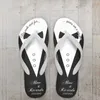 Hausschuhe 1Pairs Custom alle Text Sprachfoto Paar Pantoffel Hochzeit Braut Brautjungfern Geschenke Groom Groomsman Personalisierte Flip Flop Geschenk 240506