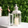 Holdants de jardin extérieur lanterne Lantern Home Decor Gift Bedroom Handle Poince pour la table de table de Noël décoration portable