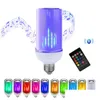 Bulbos LED Música BB Luz E27 Dimming Bluetooth Altavoz RGB Lámpara de efecto de llama con 24 teclas Control remoto Luces de entrega de caída DHKHB