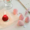 3 pezzi candele 5 pezzi aroma di frutta fragola candela decorativa per tavolo foto di compleanno prefetto per il potenziamento dell'umore di sollievo da meditazione