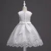 Kleider Neugeborene elegante Brautjungfer Baby Kleider Bow Kids Taufe Kleider Spitze Hochzeit Abend Abend Party Prinzessin Kleidung 02 Jahre