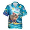 Chemises décontractées pour hommes drôle de cochon animal 3d chemise de plage imprimée mignon chemises graphiques pour animaux de compagnie pour hommes.