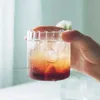 Copos de copos japoneses de bebidas listradas de estilo japoneses