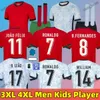 Euro 24 25 Ronaldo Goncalo Ramos Soccer Jerseys Joao Felix Portugais Jerseys Ruben Neves Diogo Portugieser Portugals Football Shirt Cr7 Men Kids Kit 3xl 4xl