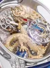 Designer Luxo Automático Relógio mecânico Automático Leopardo Celestial Tourbillon Totalmente Couro Grande Dial Fashion Trend Watches for Men Movement