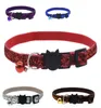 Pet Cat Collar Breakaway Cat Face Backle Backle Boucle Bling Nylon à l'intérieur8235267