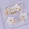 Clips de cabello Flower Color clip set de horquilla para mujeres novias diamantes de novia accesorios de boda de novia joya