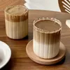 Copos de copos japoneses de bebidas listradas de estilo japoneses