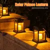 Dekorationer Solar Candle Lantern Auto On/Off Waterproof Solar Landscape Light Hanging Lantern Lights For Garden Path Yard Walkway Decor